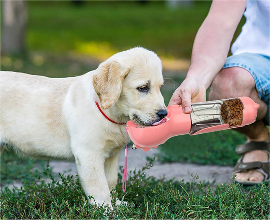 3 In 1 Portable Pet Feeder and Water Bottle