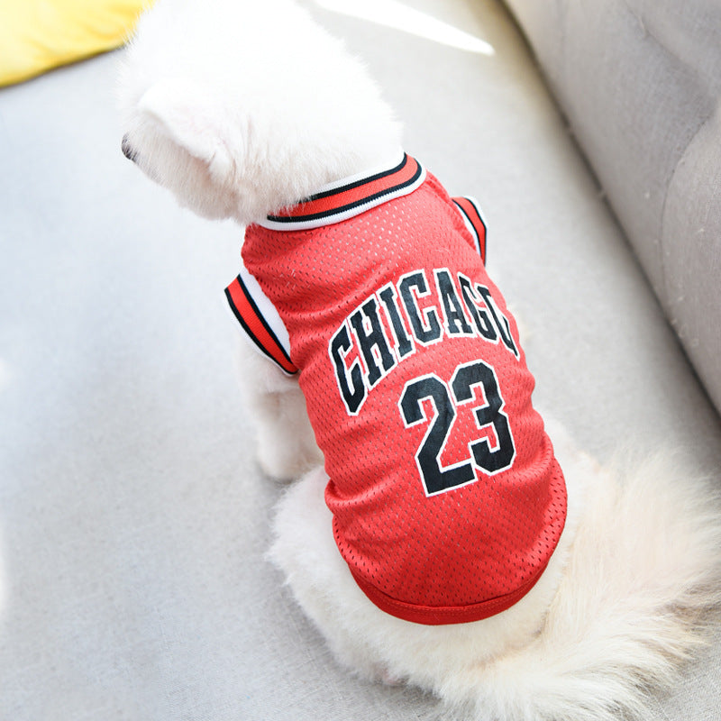 Dog Basketball Summer Vest Armless