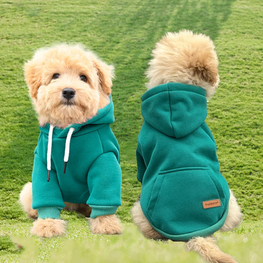 Fashionable Dog Winter Hooded Sweatshirt