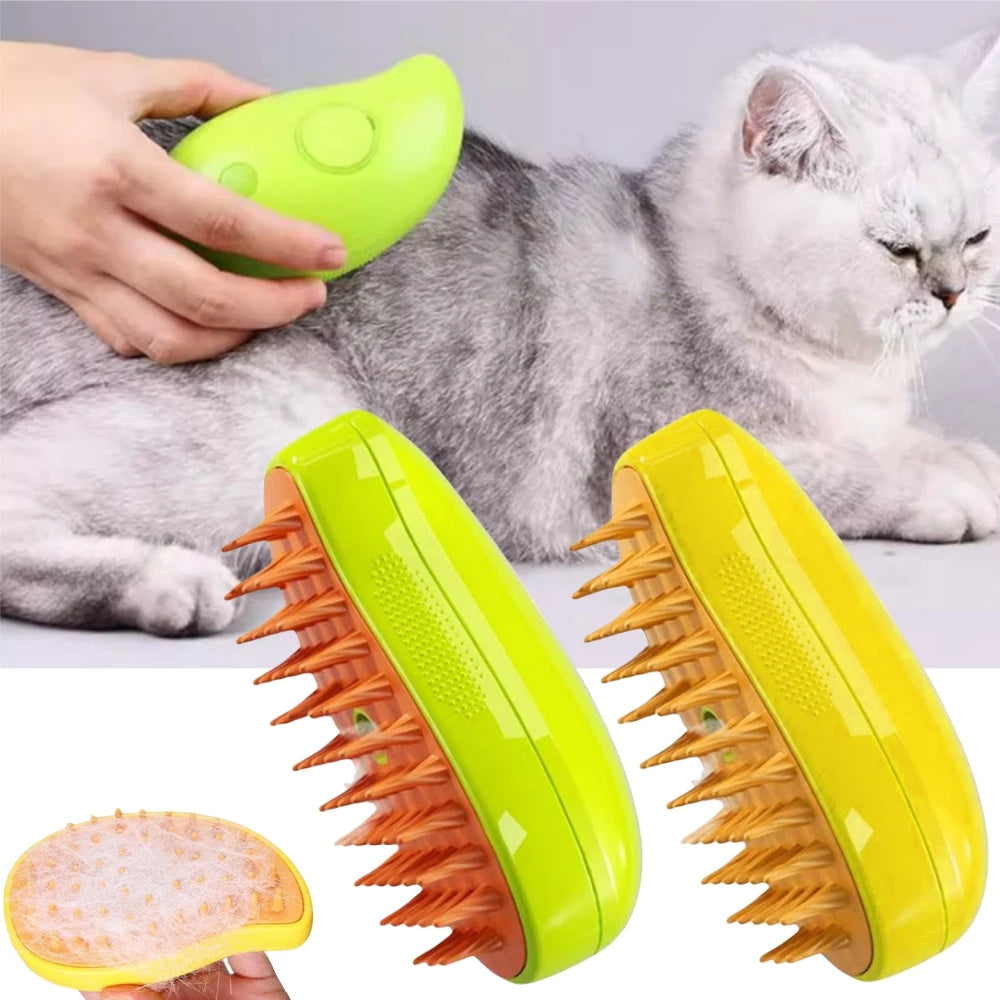 3 In 1 Electric Cat Steamy Brush Spray