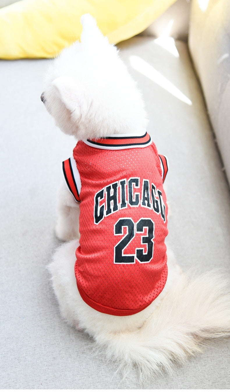 Dog Basketball Summer Vest Armless