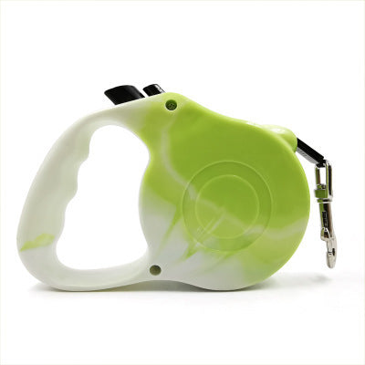 Pet Dog Automatic Retractable Leash Bone Printing