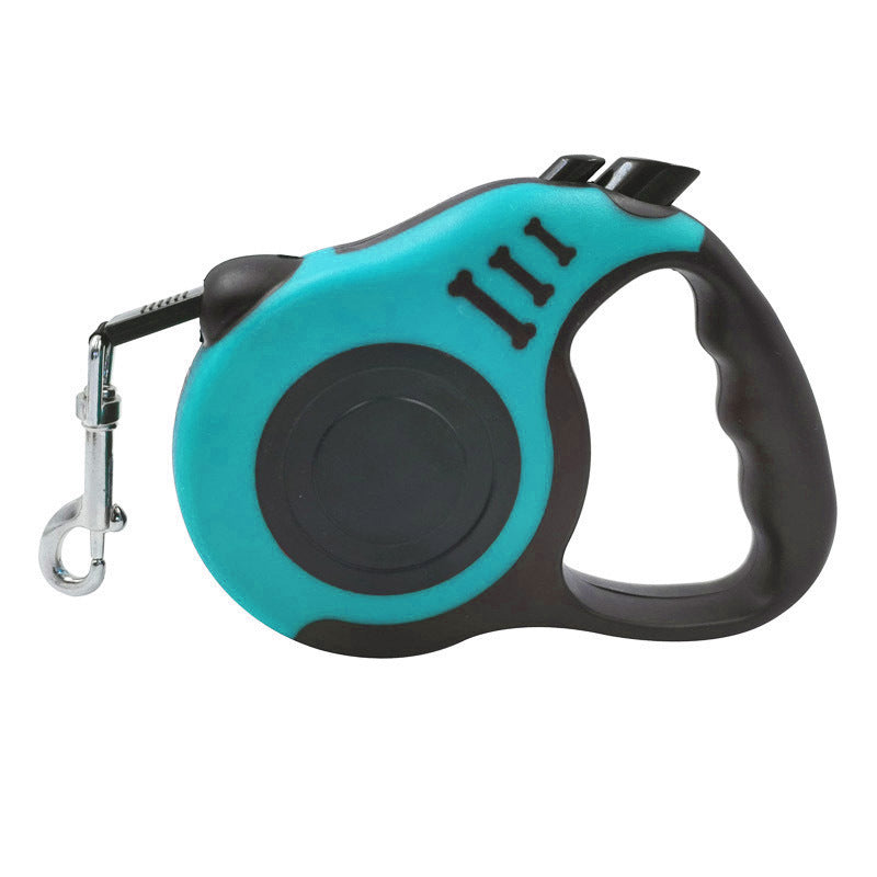 Pet Dog Automatic Retractable Leash Bone Printing