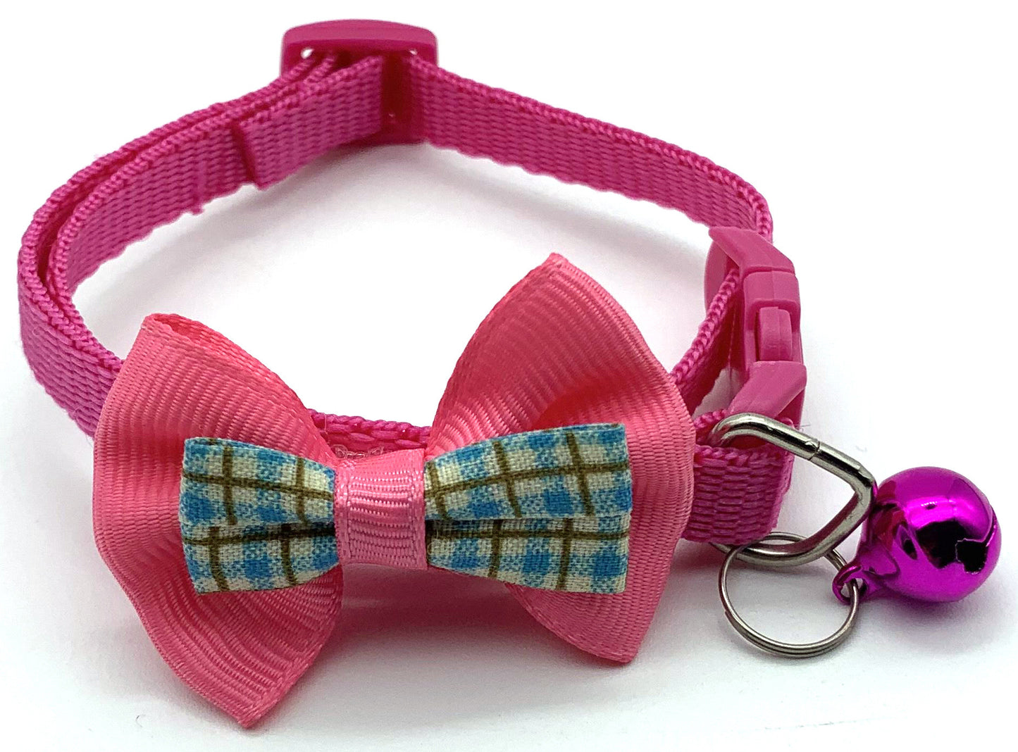 Pet Plaid Bow Collar Cat Cute