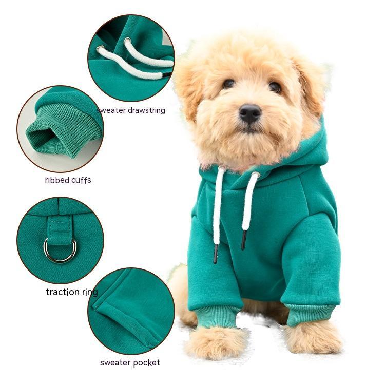 Fashionable Dog Winter Hooded Sweatshirt